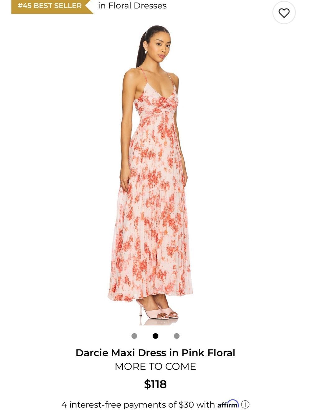 Floral Pink Maxi Dress with Adjustable Straps